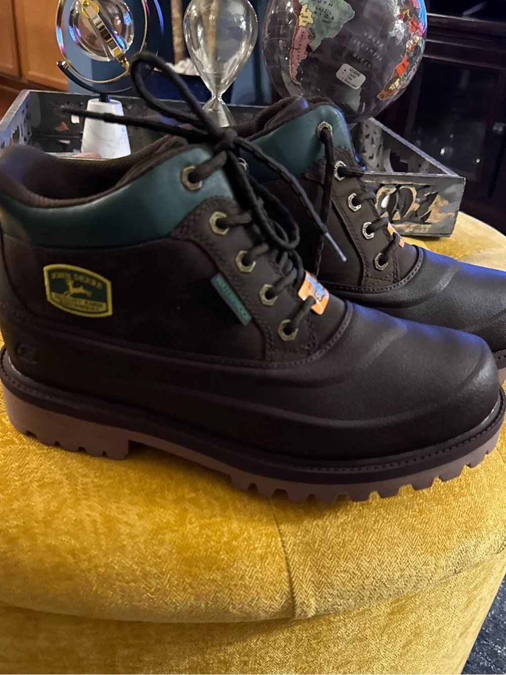 Skechers / John Deere Men's Sergeants Slip-Ins Chocolate Work Boots Size 10 US